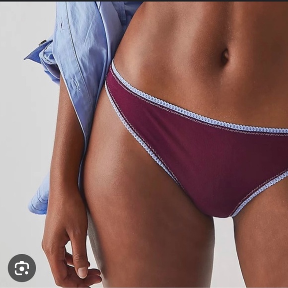 FP Intimatley Set Floral Pink Botanical Eggplant Blue Pic Panty Bikini Brief XL - Picture 2 of 13